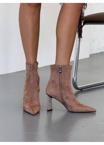 Оливковые (хаки) демисезонная женские демисезонные ботильоны на каблуке No Brand