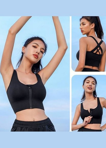 Топ-майка женский на молнии 19111 M черный Fashion (338812096)