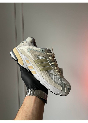 Бежеві Осінні кросівки чоловічі adidas response x bad bunny cream beige grey | адідас респонс бежеві сірі No Brand