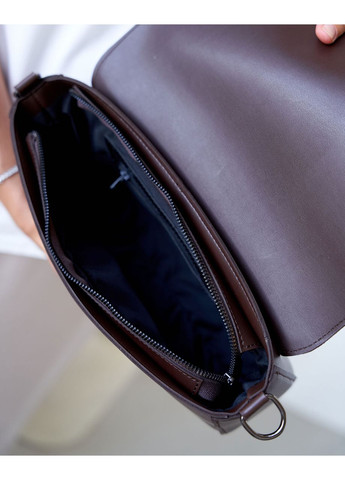 Жіноча сумка з двома ременями різної довжини в комплекті коричневого кольору «Gigi» WeLassie (371882636)