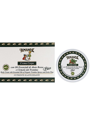 Крем для тіла "Ялина і трентинська сосна" Regionali Abete Rosso E Cirmolo Del Trentino 200ml (1322930-31107529) L'Amande (368867181)