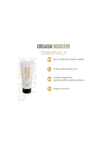Збуджувальний гель для клітора Golden Touch Orgasm Booster, 30 мл, розігрів та поколювання Driminals (334726375)