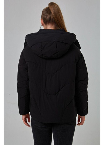 Чорна зимня зимова жіноча куртка 3912 l Towmy