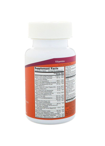 Комплекс вітамінів Єва для жінок Eve Multivitamins,, 90 таблеток Now Foods (364311790)