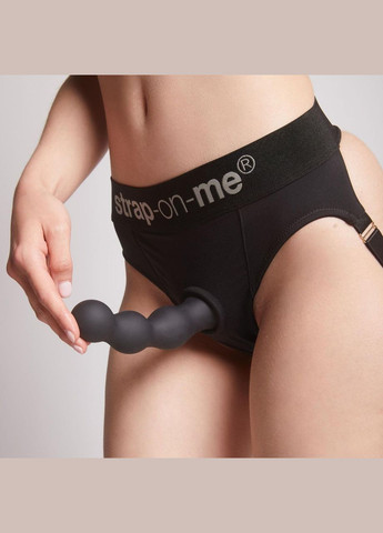 Насадка для страпона Dildo Plug Balls Black XL Strap-On-Me (303877662)