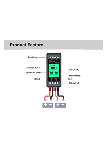 Балансувальник MAZAVA PLC-10 Battery Equalizer AG241010 black No Brand (328315931)