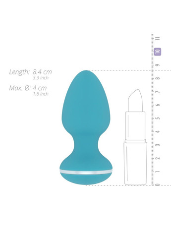 Анальна вібропробка – Blanca Vibrating anal plug, 10 режимів Cala Azul (339865840)