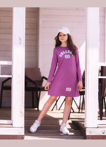 Фиолетовое платье для девочки (подростковое) hc (h001-6004-036-33-1) No Brand (294720918)