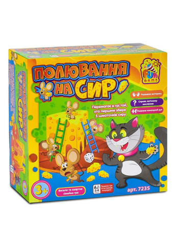 Настольная игра "Полювання на сир" 7235 (12/2) "" 4FUN Game Club (315765040)