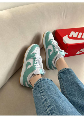 КРОСІВКИ ЖІНОЧІ NIKE SB DUNK LOW MINT НАЙК СБ ДАНК No Brand білі демісезони (367175548)