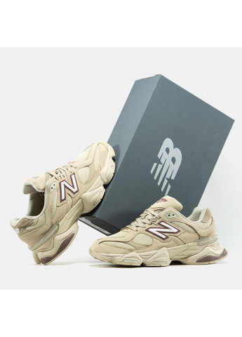 Бежевые демисезонные кроссовки мужские и женские new balance 9060 'bone sparrow' | нью беланс 9060 бежевые No Brand