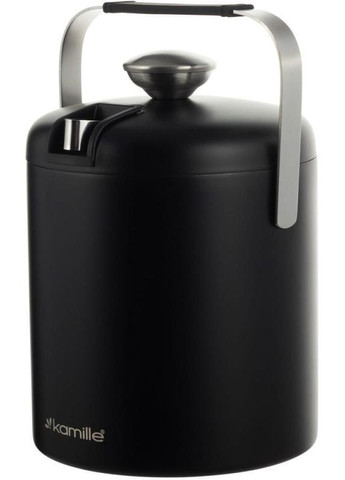 Термо-ведерко Black 1300мл для льда с крышкой и каплизборником Kamille (339780085)