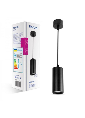 Накладний світильник ML320 під лампу на підвісі Feron 066383 (333340261)