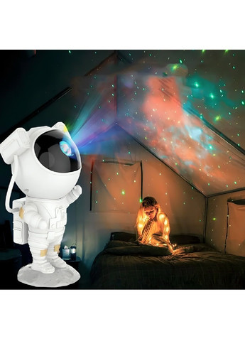 Настільний дитячий нічник світильник LED проєктор зоряного неба галактики з Bluetooth колонкою (481619-Prob) Космонавт Unbranded (363988013)