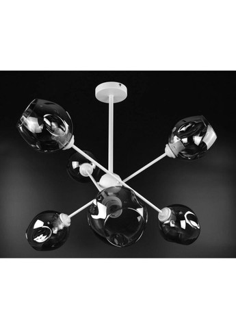 Люстра стельова на 6 лампочок 26485 Білий 55х80х80 см. Sunnysky (324395946)