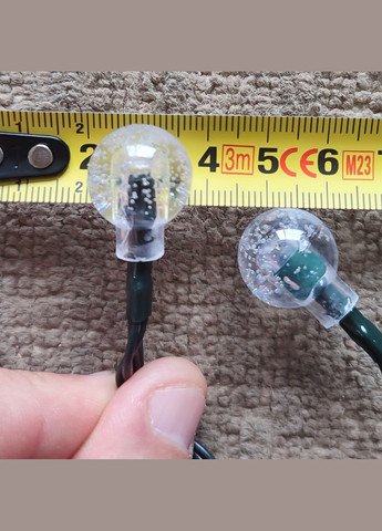 Вулична гірлянда Ретро на сонячній батареї 6,5 метра 30 LED теплий білий No Brand (329901545)