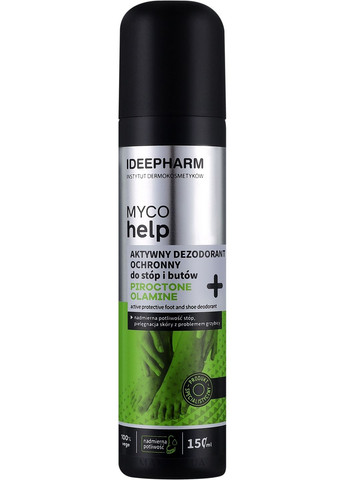 Дезодорант для ног и обуви Myco Help Protective Deodorant Feet And Shoes 150ml (1296376-31157593) Ideepharm (368887414)