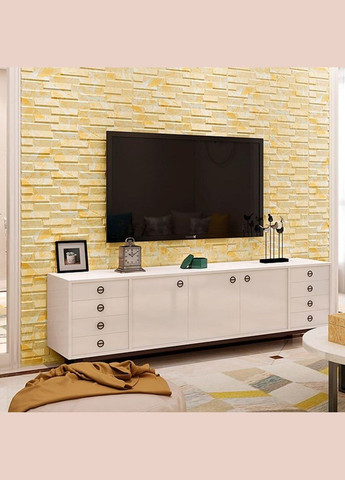 3D панель самоклеящаяся Кладка желто-белая 700х770х7мм Sticker Wall (325686277)