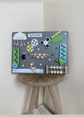 Бизиборд с индивидуальным логотипом, развивающая деревянная игрушка 30х40 см No Brand (348357606)