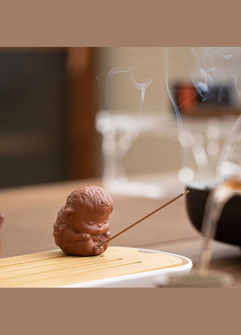 Фигурка для чайной церемонии Чашень WRTC003 Обезьяна Brown держатель для благовония 5 шт. Lesko (335365924)