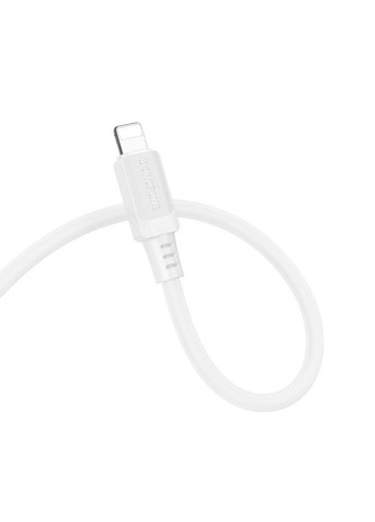 Кабель для зарядки Lightning Type-C для iphone/проволока, шнур тайп си на лайтнинг зарядный кабель для айфона 1м white Borofone (360631732)