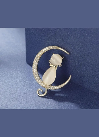 Брошь "Котик на луне" China (356567199)