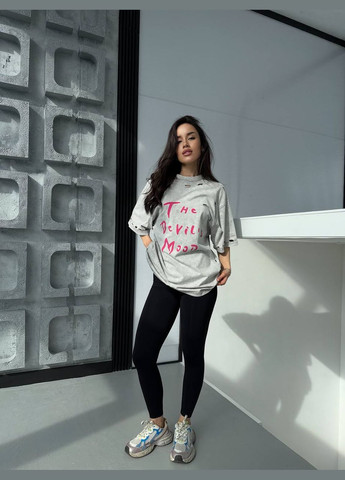 Жіноча сіра футболка No Brand - (333830423)