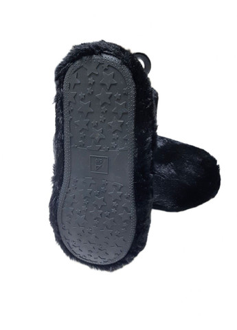 Черные домашние тапочки меховые с эффектом памяти для женщины memory foam 9b-fw30431-07 Ardene