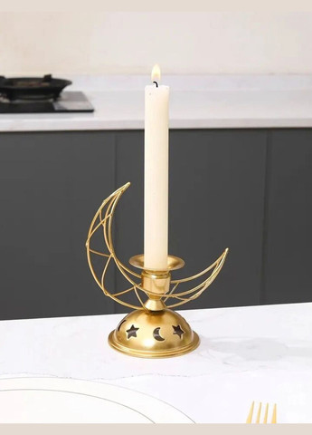 Модний свічник у формі місяця в золотого кольору No Brand (292260553)