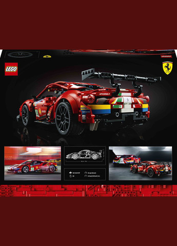 Конструктор Technic Ferrari 488 GTE “AF Corse #51” (42125) Lego (292324051)
