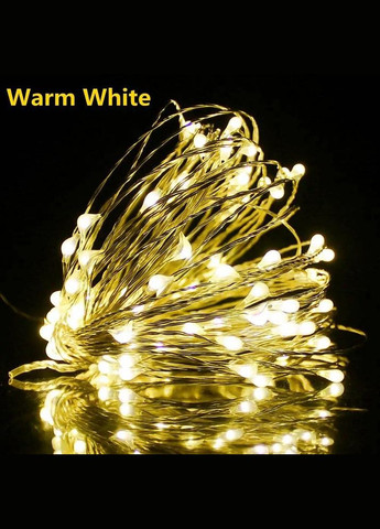 Гирлянда USB Капля росы теплый белый 8 режимов пульт 100 LED 10 м No Brand (341538744)