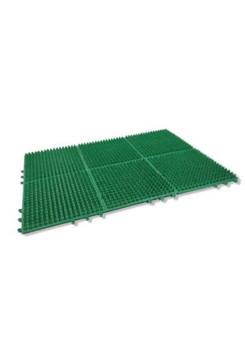 Килимок 6-секційний придверний брудозахисний 530х360 мм п/е «Полімер-Гарант» Зелений Plastic's Craft (283037065)