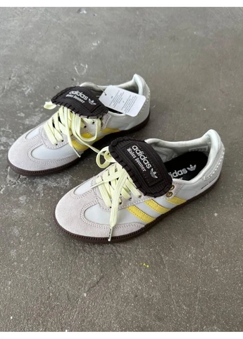 Желтые летние кроссовки adidas samba x wales bonner yellow адидас самба No Brand
