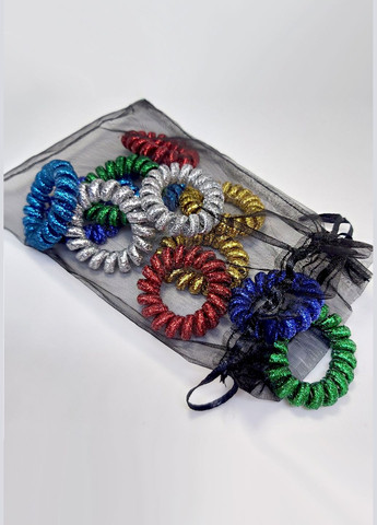 Набір гумок для волосся "Пружинки", 12шт Анна Ясеницька (301941573)