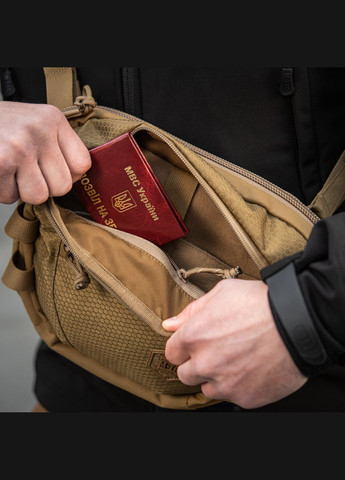 Сумка Sphaera Hex Hardsling Bag Large Elite Coyote M-TAC (303262259)