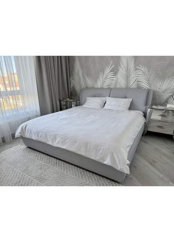 Постільний набір двоспальний SATIN WHITE-PN (200x220+3*50x70), Двоспальний, 220, 200, Прямокутна, Однотонний, 100% сатин, Сатин LiMaSo (392277135)