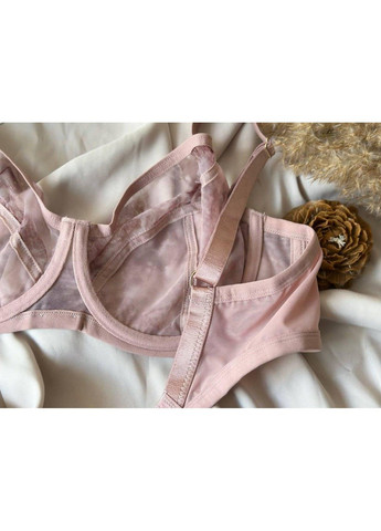 Пудровий бюстгальтер без поролону 11596 пудровий Lanny Mode