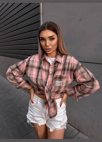 Сорочка у клітинку фланель котон Туреччина Україна (347216310)