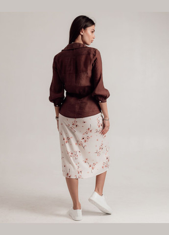 Молочна кежуал сукня з блузою молочний шоколад Samsara