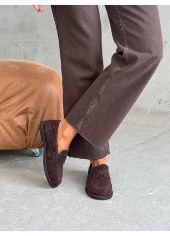 No Brand 👞 Лофери анатомічні темно-коричневий з, — (358069941)