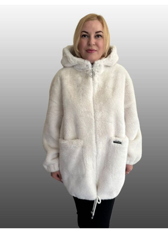 Женская шубка из эко меха с капюшоном и съемной опушкой Value Plus (358655611)