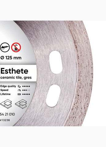 Круг алмазний відрізний Esthete 1A1R 125 x 22.23 Суцільний диск для кераміки 11115421010 (10066) Distar (286422808)