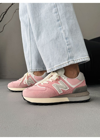 КРОССОВКИ ЖЕНСКИЕ NEW BALANCE 574 LEGACY PINK НЬЮ БЕЛАНС 574 No Brand розовые демисезоны (368862026)