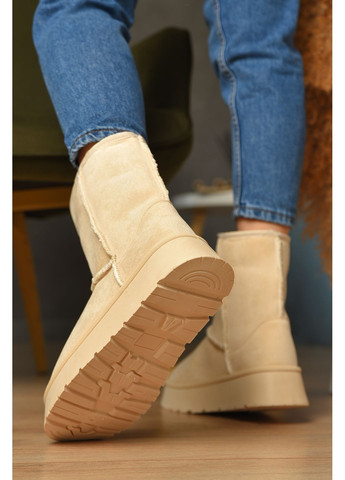 Уггі жіночі на хутрі світло-бежевого кольору Let's Shop (368540558)