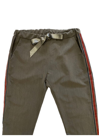 Серые повседневный, кэжуал прямые, зауженные брюки Made in Italy