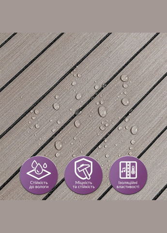 Покрытие виниловое самоклеющееся 3D рейки дуб мокко 600*600*2,8мм (D) SW-00002201 Sticker Wall (316187258)