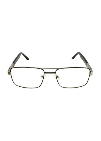 Чоловічі сірі окуляри для зору металеві з подвійною перемичкою плюс/мінус CA B&B 020 с (356005809)