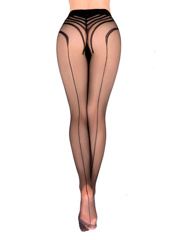 Колготки в полоску Ballerina´s Secret, черные, Ballerina's Secret (334709835)