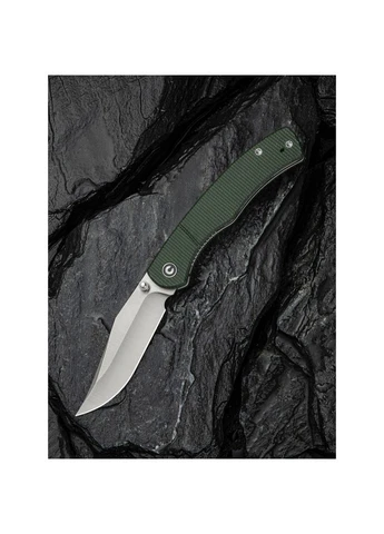 Ніж складаний Clingman Green C23065-4, кишеньковий, з клинком Nitro-V, 75 г, з мікарти, Clip Point Civivi (396733354)