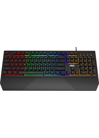Клавиатура GK200 Rainbow LED USB Black (GK200D32R) AOC (306461397)
